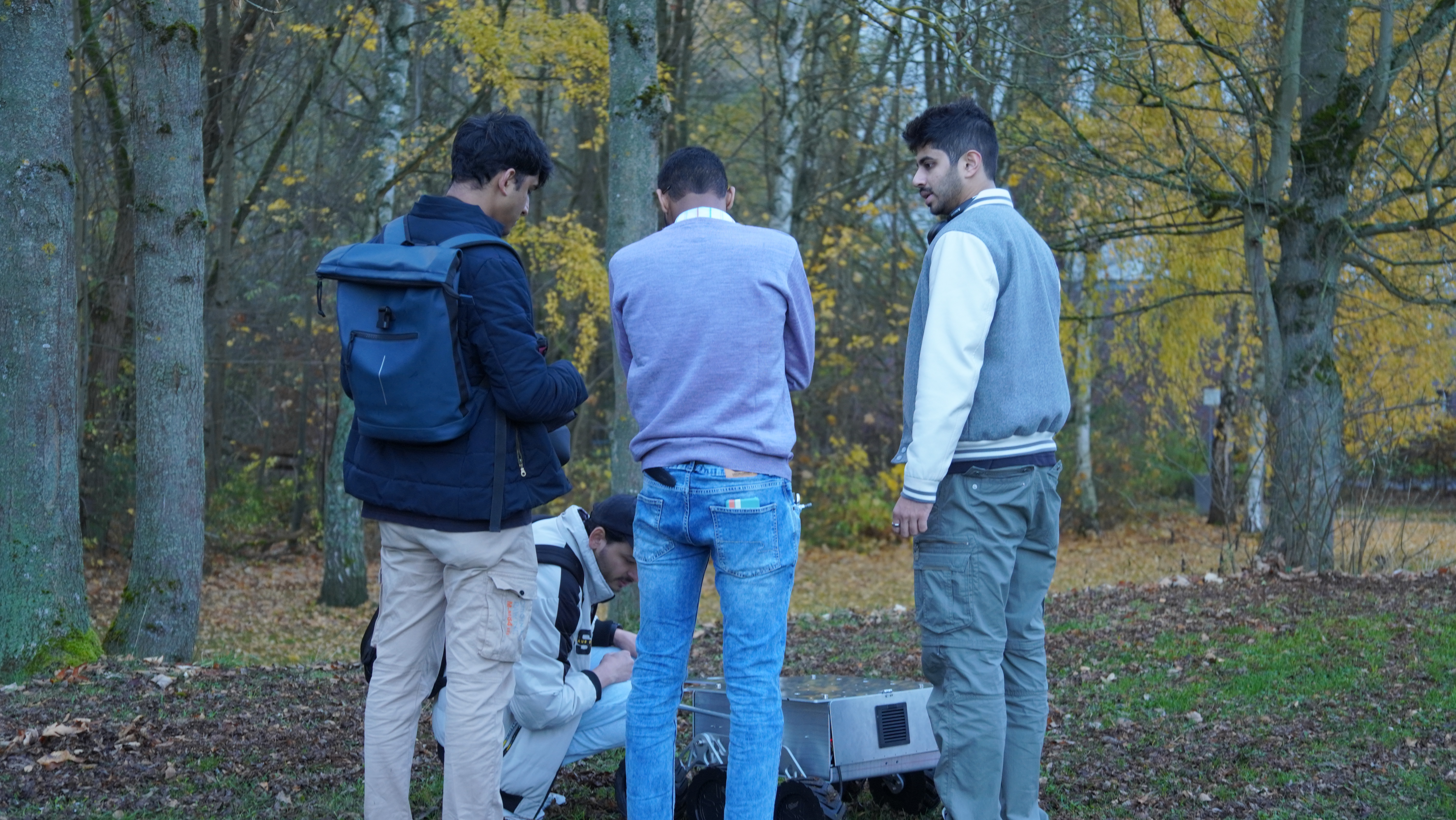 Team members analyzing live field telemetry