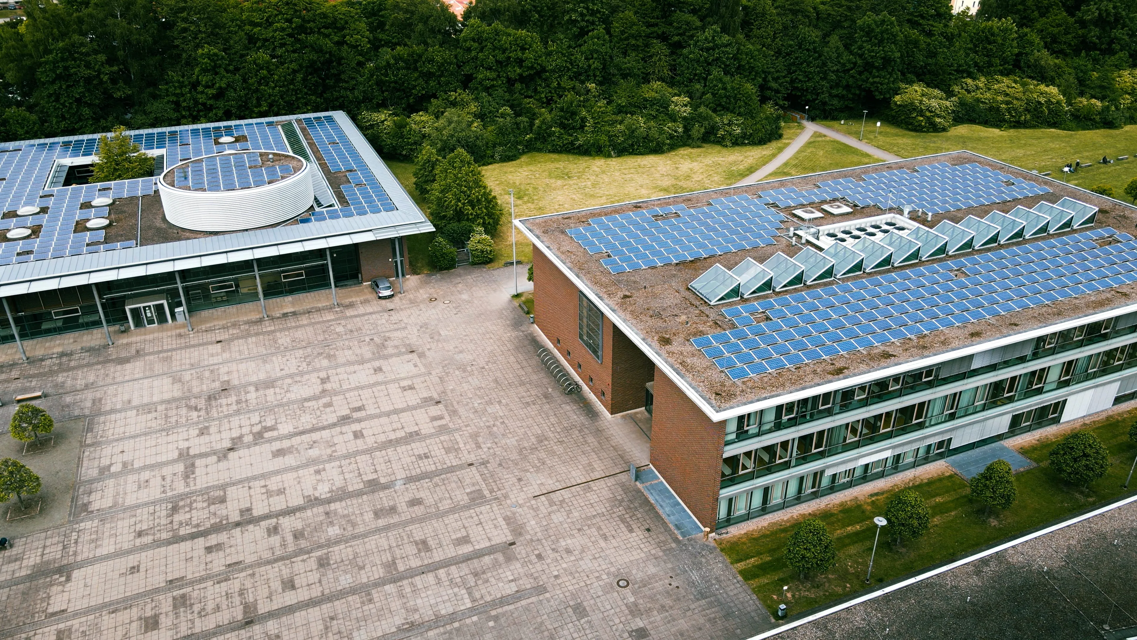 Aerial view of Hochschule Schmalkalden campus